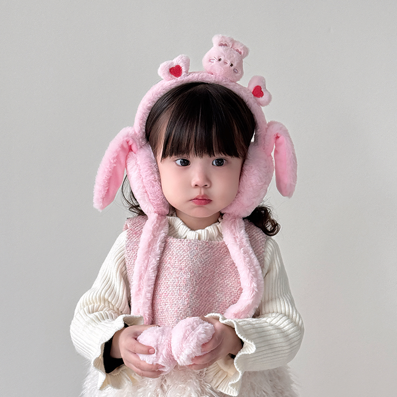 儿童耳罩冬季保暖会动耳捂