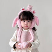 儿童耳罩冬季 保暖可爱超萌毛绒加厚女童网红会动耳捂耳暖护耳套