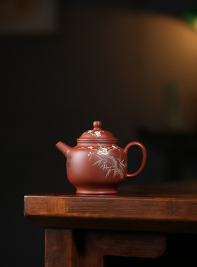 160ml宜兴紫砂壶原矿清水泥半手工制作家用功夫茶具泡茶壶宫灯壶