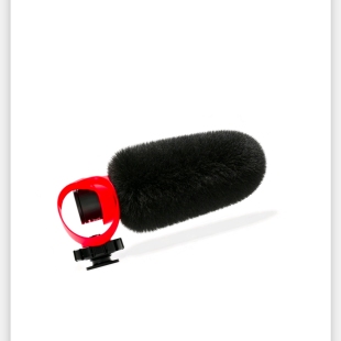 麦克风毛毛套防风罩适用RODE罗德 VIDEOMICRO II二代话筒降噪毛罩