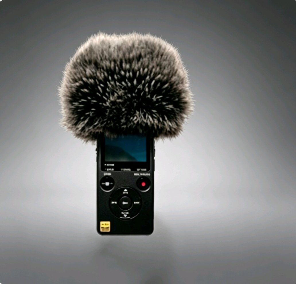 适合索尼icd-sx1000sx2000录音笔降噪防风毛衣咪罩防噪毛保护毛套