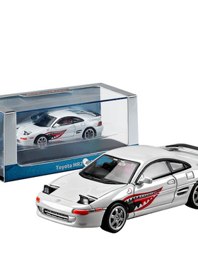1:64丰田MR2小比例合金跑车汽车模型仿真收藏静态摆件男生小礼物