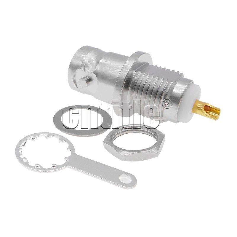 50欧全铜 穿墙 焊接式BNC母座 整体耐高温 Q9母头 BNC-KY面板插座