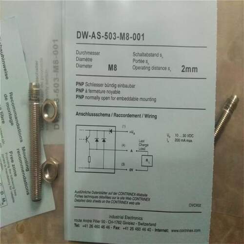 全新 接近开关DW-AS-623-M8-001/503/521/601/603/623/703 传感器