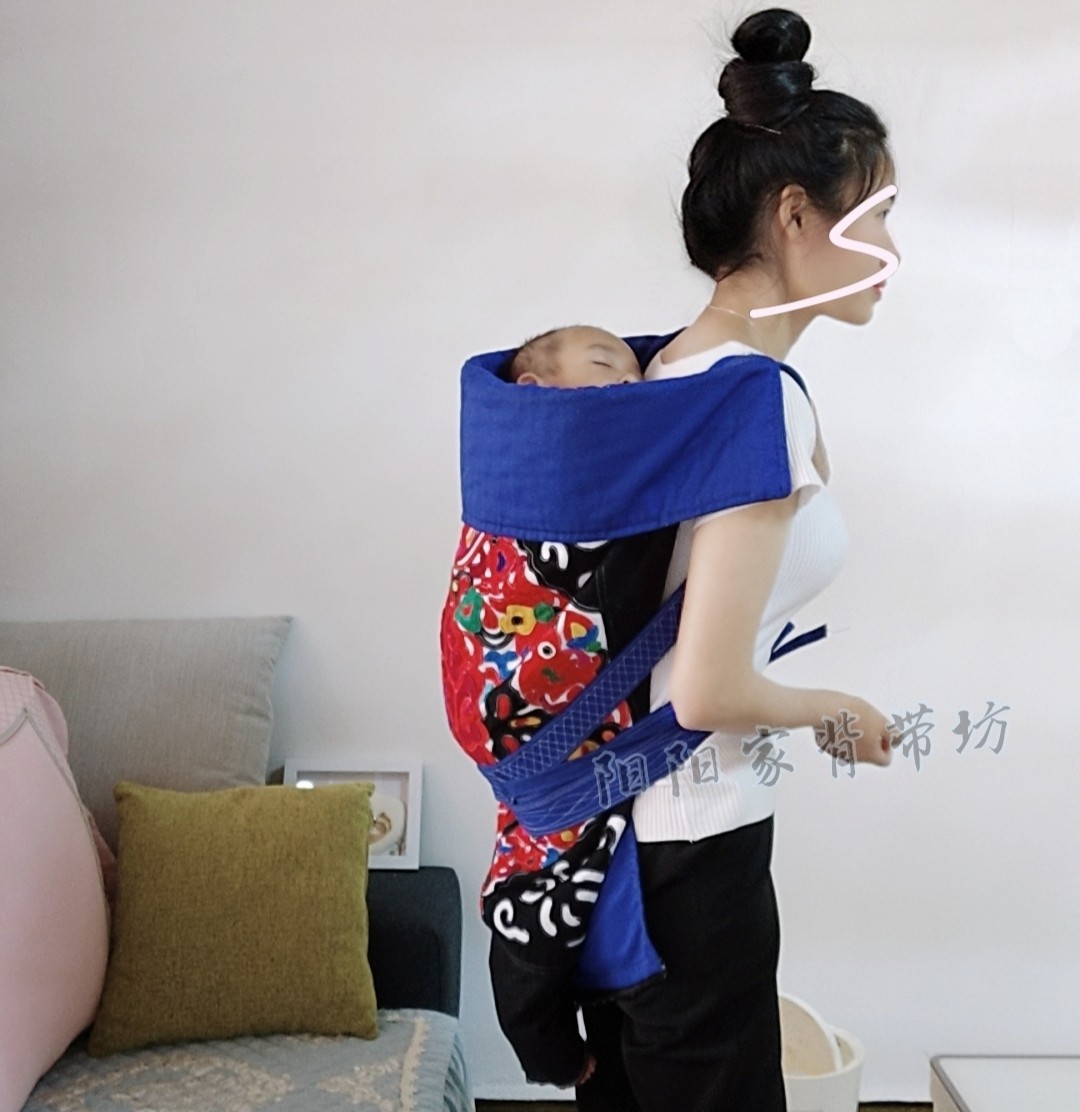 纯手工国民老绣背带老式婴儿宝宝背带贵州云南小孩前抱后背民族风