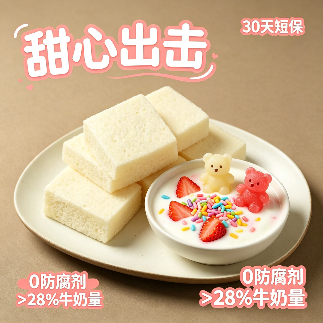 甜心出击黄油厚切吐司面包独立装