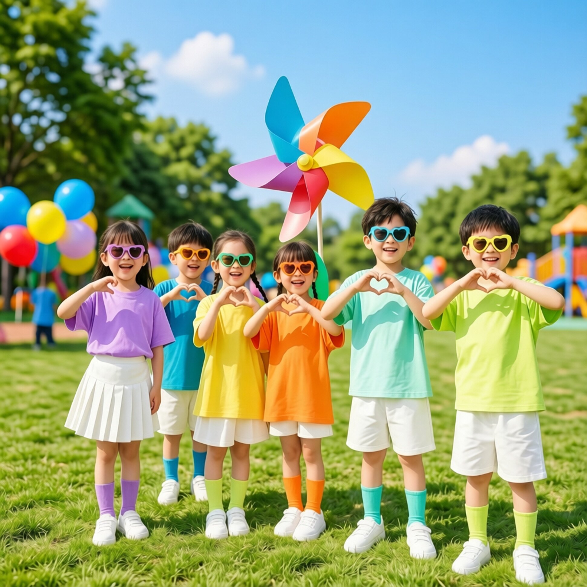 儿童彩色糖果色毕业纯棉亲子短袖T恤定制幼儿园夏季运动会演出服