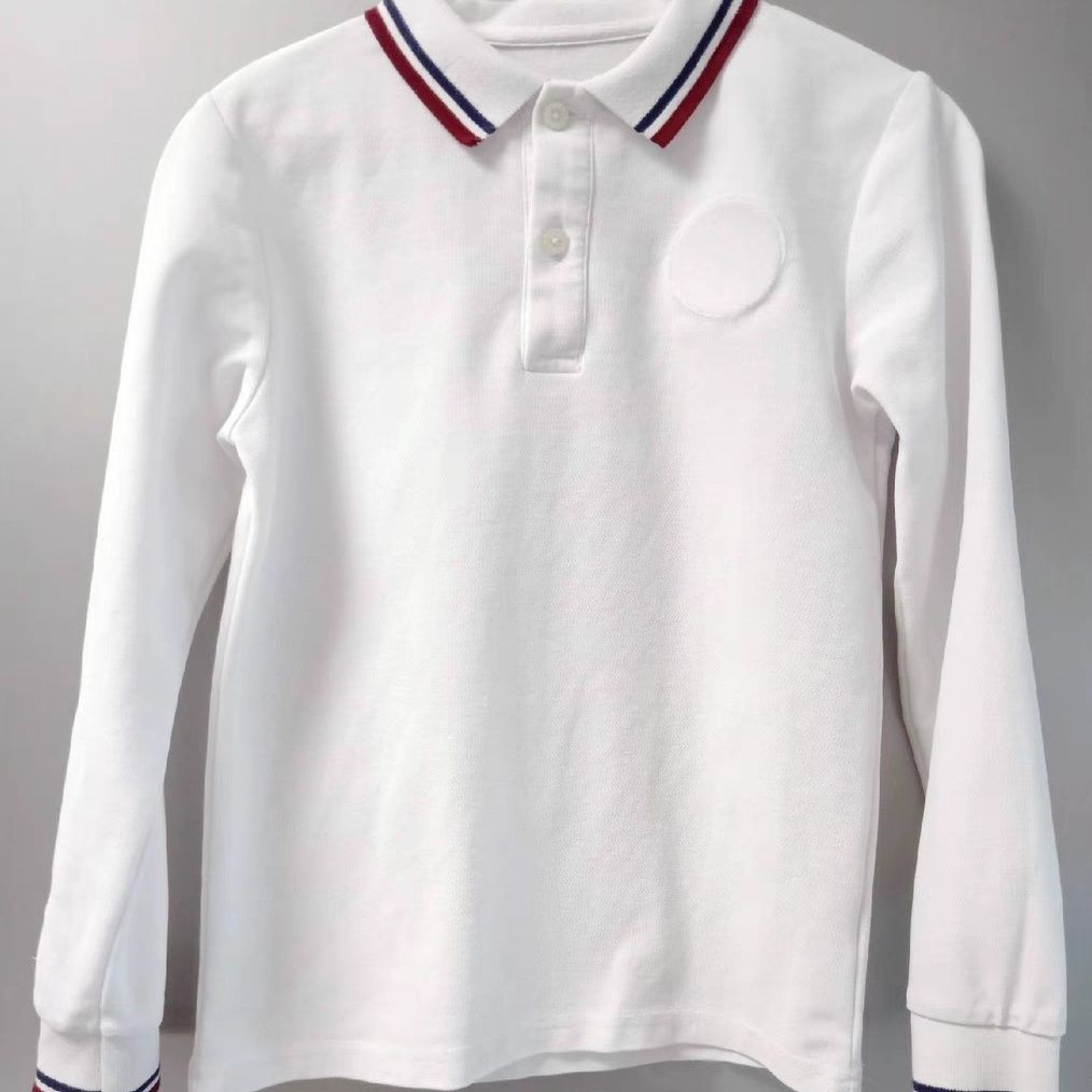 上海松江区初中小学生男女同款珠地棉校服短袖长袖T恤Polo衫上衣