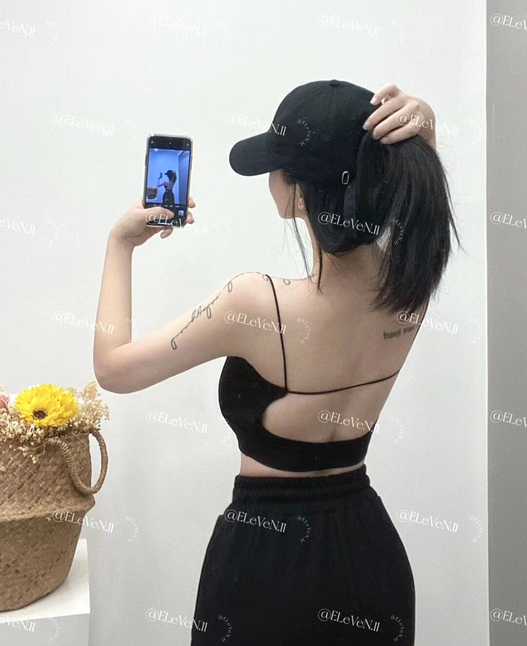 好品质乳胶带胸垫性感纯欲风露背式吊带上衣ins热销修身显瘦内搭