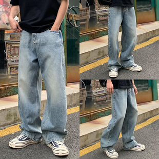 巴黎大牌明星同款3713K11&GPT春款2024潮牌直筒牛仔裤H3713怀旧色