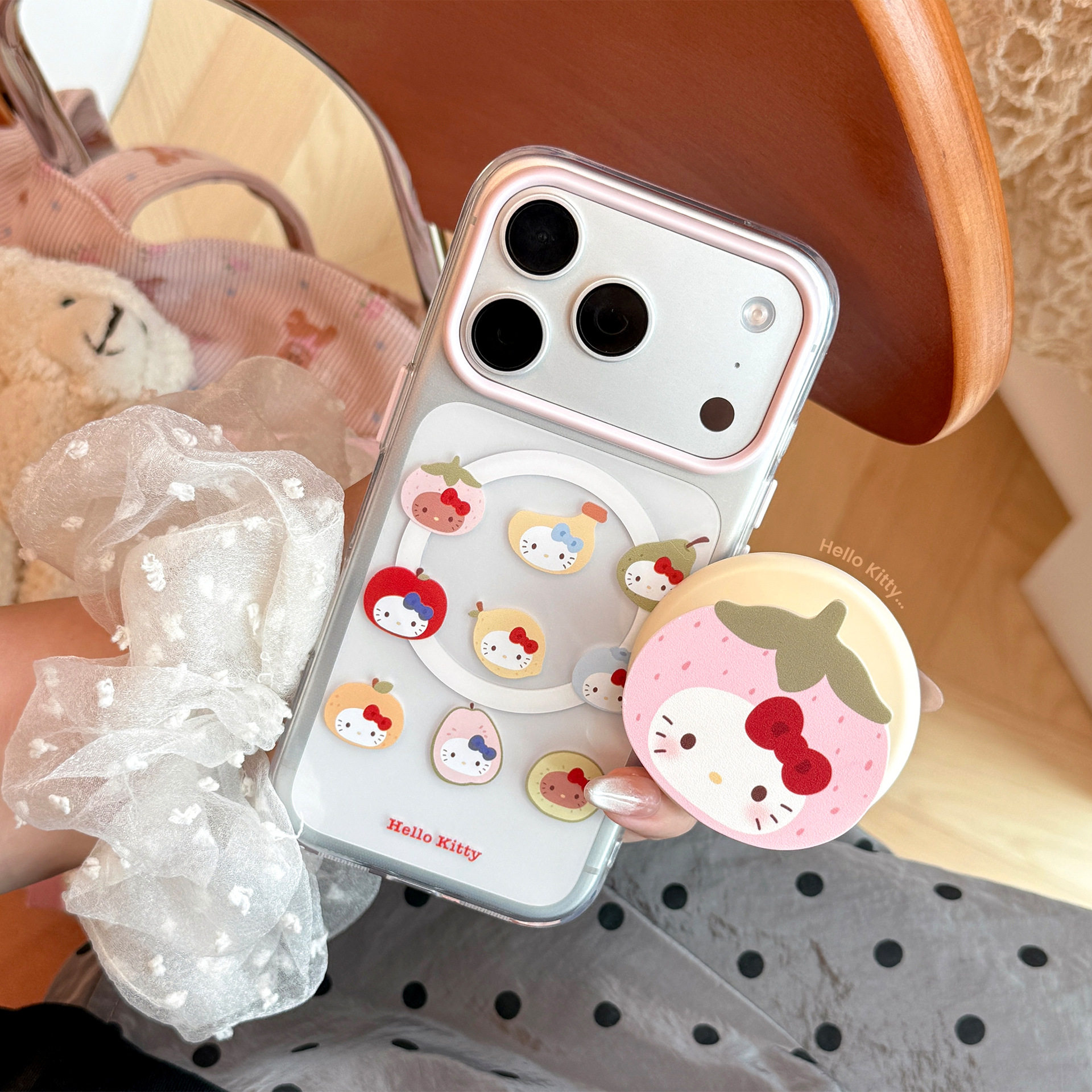 【原创】水果猫咪适用17苹果17pm手机壳包相机按键iphone16少女可爱磁吸支架16透明软