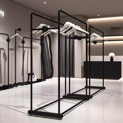 服装店双排挂衣架展示架