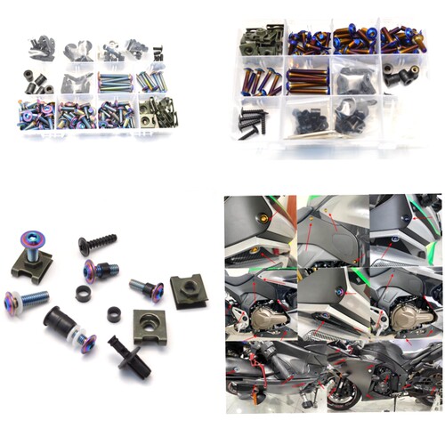 适用本田CB650R/F CBR650R/F CBR500R/400改装不锈钢全车外壳螺丝