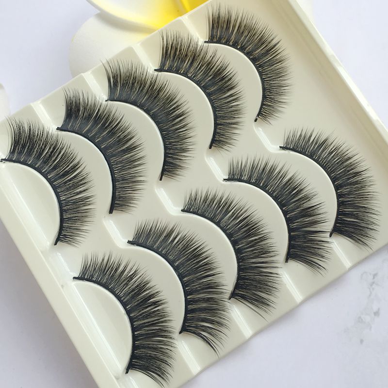 自然假睫毛眼尾加长儿童演出表演学生睫毛柔软舒适浓密交叉眼睫毛