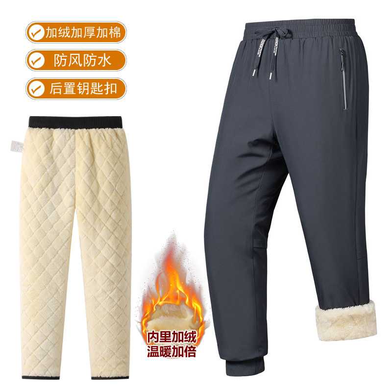帝宇神龙棉裤男羊羔绒加厚保暖
