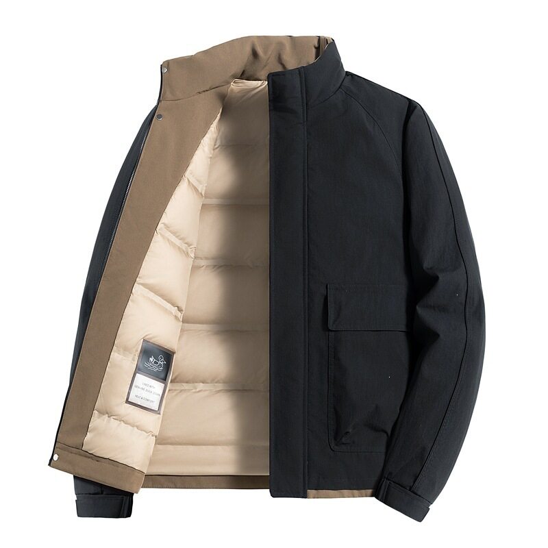 帝宇神龙男立领保暖羽绒服外套