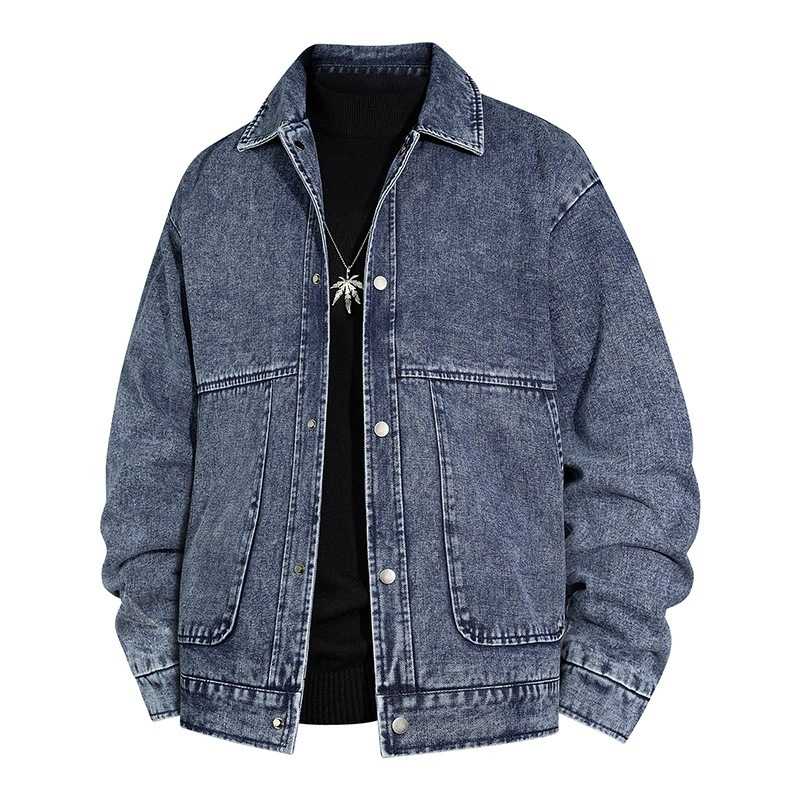 帝宇神龙夹克男秋冬复古工装牛仔
