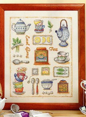 刘年锦绣R线十字绣自配套件非印花  TEA SAMPLER