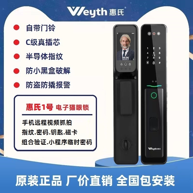 惠氏智能指纹锁全自动家用防盗门