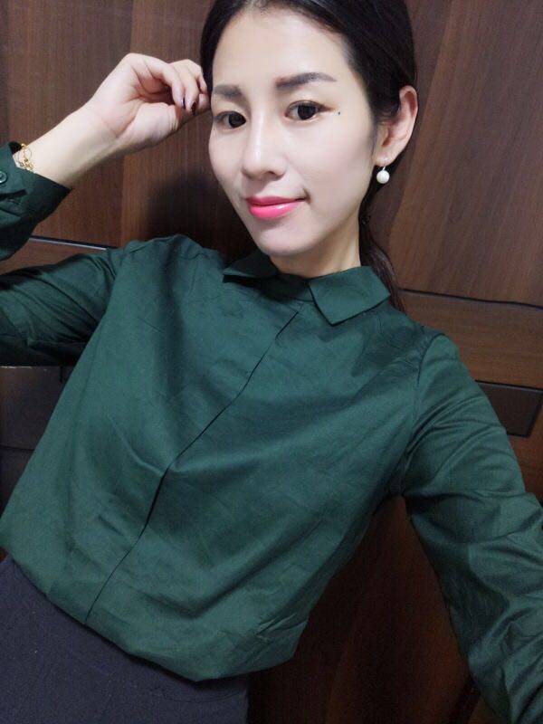 N次方加绒衬衫女加厚长袖保暖秋冬装2020新款娃娃领套头打底衬衣