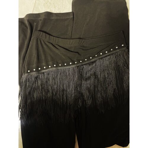 YHDANCE拉丁舞服喇叭裤带臀巾女教课舞蹈上课显瘦c471