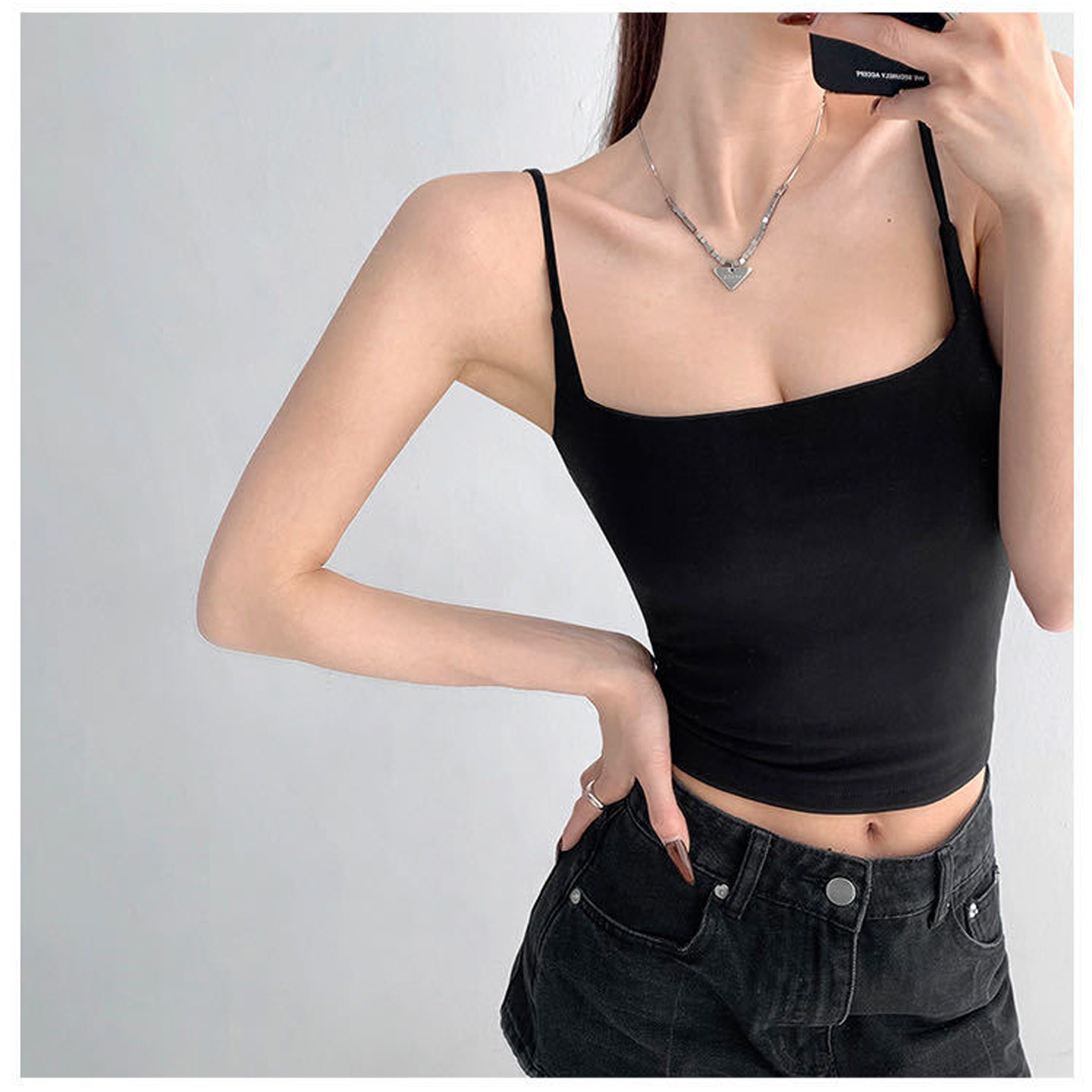 新款蕾丝美背 拉丁舞摩登舞吊带舞蹈服成人女跳舞上衣 舒适胸垫