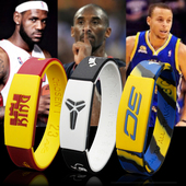 科比库里詹姆斯欧文运动款 腕带NBA篮球夜光手环荧光硅胶手环男女