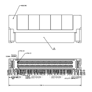 6367590-4连接器/接插件ASSY Z-DOK+2 HOST BOARD 32PR