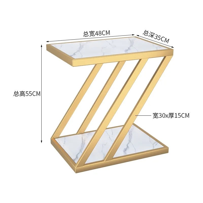 北欧大理石边几小茶几角几轻奢迷你移动沙发小边柜简约床头小方桌