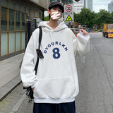 连帽原创潮牌原宿印花宽松套头男生纯色卫衣404-2-wy95，男装卫衣，星座409(原A307）