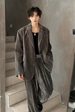 高级感丝绒休闲西装外套西服409-XZ06-P235上衣P135裤子P100，男装西服套装，星座409(原A307）