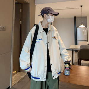 棒球服外套男秋潮牌宽松夹克ins港风潮流休闲上衣xz404-2-J08图片