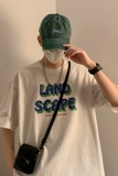 2023夏装字母印花宽松短袖圆领t恤韩版ins半袖上衣A307-TX08-P30，男装T恤，星座409(原A307）