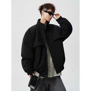 原创2025冬季新品棉衣美式高级感哈灵顿夹克外套男409-J228-P95，男装夹克，星座409(原A307）