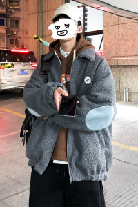 冬季外套男羊羔毛加棉加厚韩版潮流夹克衣服棉衣404-2-MY28图片