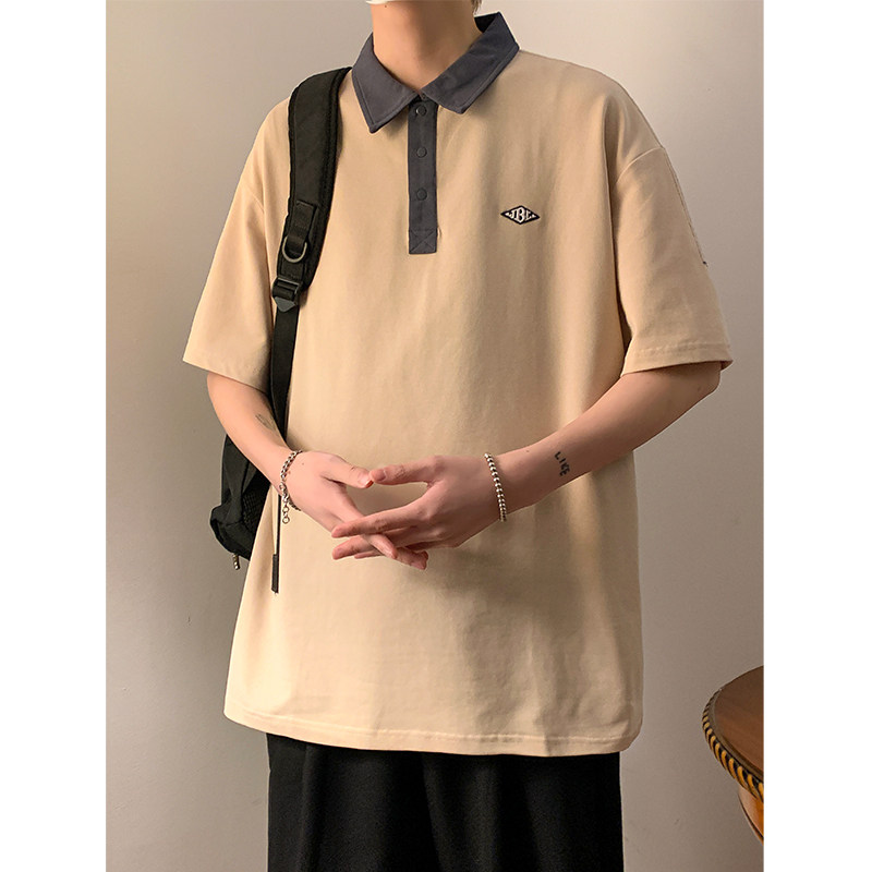 圆领短袖t恤男2023新款夏季纯半袖polo衫体恤A307-PL302-P55,男装Polo衫,星座409(原A307）