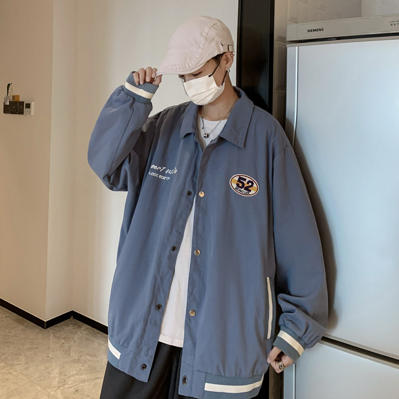 潮牌ins棒球服男春秋季薄款宽松夹克衫休闲外套xz404-2-J08,男装夹克,星座409(原A307）