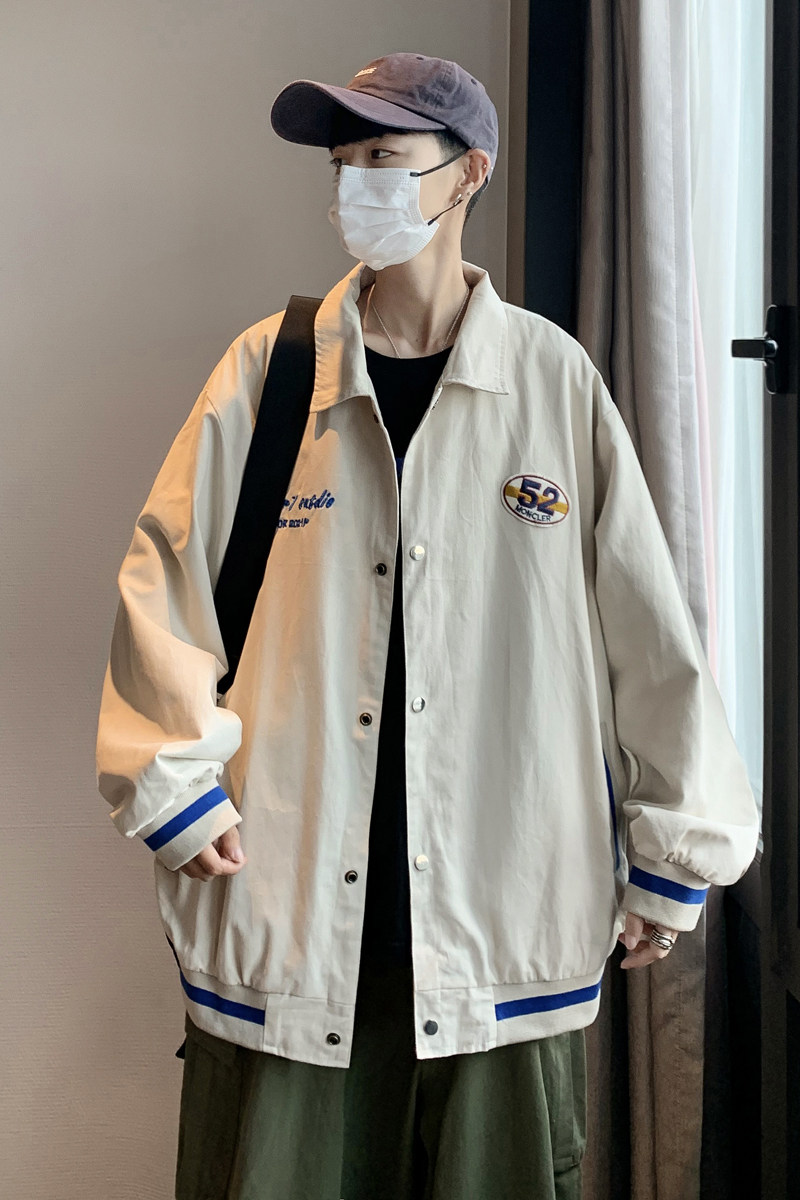 潮牌ins棒球服男春秋季薄款宽松夹克衫休闲外套xz404-2-J08,男装夹克,星座409(原A307）