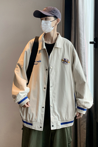 潮牌ins棒球服男春秋季薄款宽松夹克衫休闲外套 xz404-2-J08图片