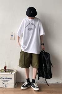 男士宽松短袖T恤百搭韩版打底衫青年圆领体恤404-2-tx122-p30图片