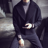男士风衣加棉英伦韩版修身短款呢子大衣秋冬风衣404-2-fy10，男装风衣，星座409(原A307）