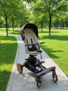 宝宝好V16max遛娃神器可折叠婴儿推车可坐可躺双向高景观溜娃车