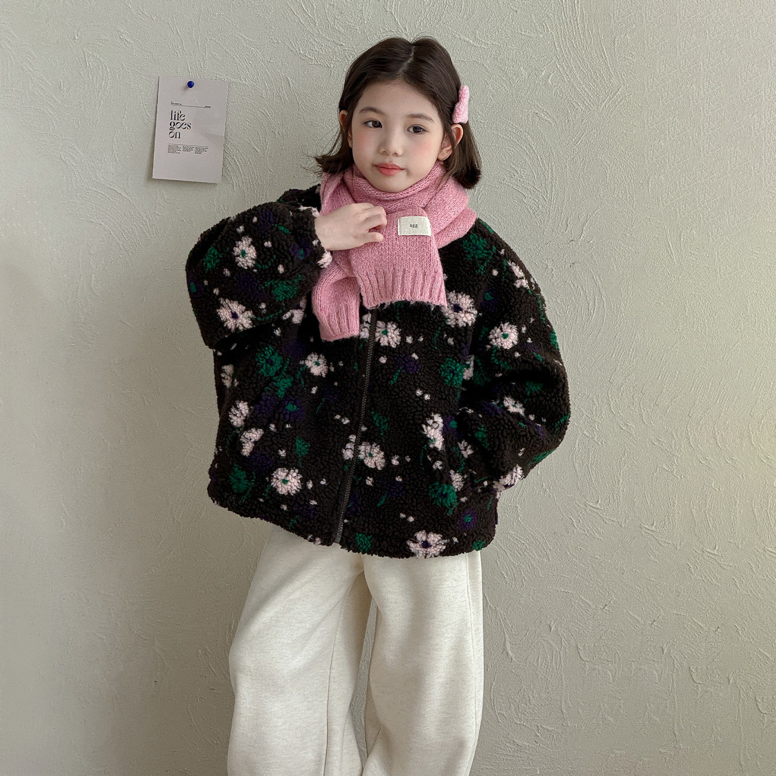 【小梨专享】女童夹棉外套2025新款摇粒绒冬装加厚毛毛衣Q14110,童装/婴儿装/亲子装,普通外套,淘宝优惠券,粉丝福利购,淘宝优惠卷