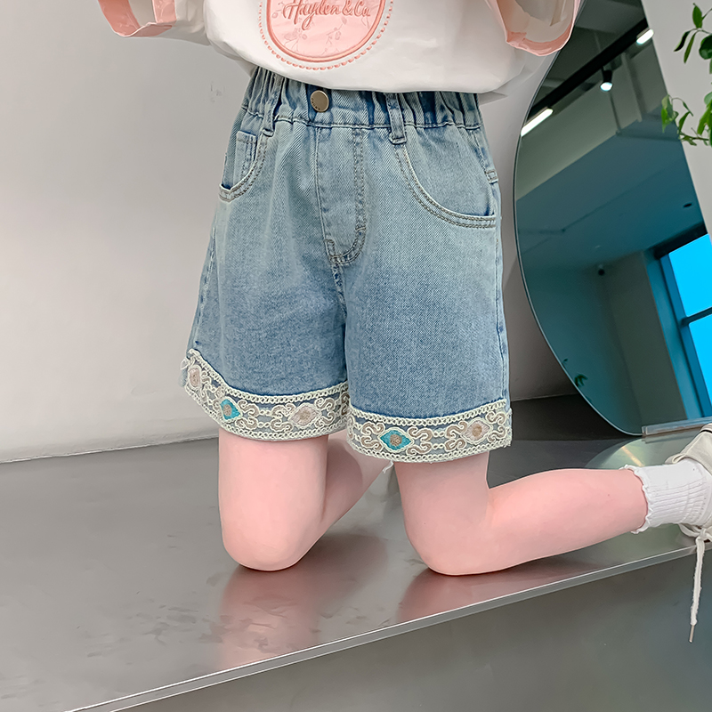 【小梨专享】女童牛仔短裤新款夏款时尚百搭外穿夏装儿童11994