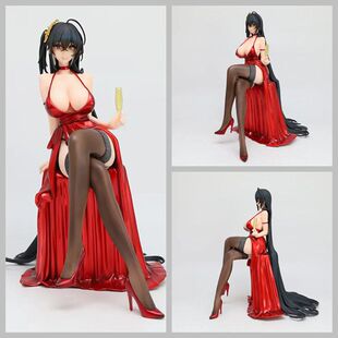 碧蓝航线 坐姿红色礼服大凤 机箱美少女游戏周边模型摆件手办