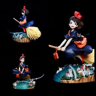 魔女宅急便 扫帚小魔女 动画角色 机箱桌面公仔模型摆件盒装手办