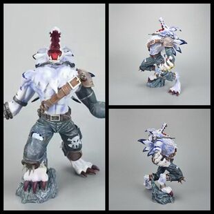 数码宝贝 GK兽人加鲁鲁兽 站姿机箱桌面公仔摆件礼物模型手办