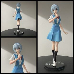 EVA 校服绫波丽 绫波零 学院风 站姿美少女 机箱公仔摆件模型手办