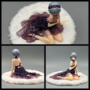 EVA 新剧场版 绫波丽 礼服 短发坐姿 花之语 绫波零 摆件模型公仔