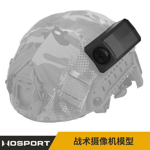 WoSporT 战术摄像影机模型玩具 影视道具COS FAST头盔魔术贴配件